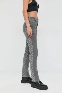 Straight και Regular Τζιν παντελονι Karl Lagerfeld ανοιχτό γκρι