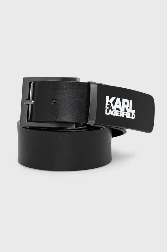 Ανδρικά Ζώνες Αναστρέψιμη δερμάτινη ζώνη Karl Lagerfeld μαύρο 3 Ανδρικά Ζώνες Αναστρέψιμη δερμάτινη ζώνη Karl Lagerfeld μαύρο