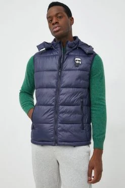 Ανδρικά Γιλέκα Αμάνικο μπουφάν Karl Lagerfeld ναυτικό μπλε