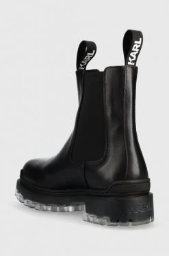 Ανδρικά Μπότες και Αρβύλες Δερμάτινες μπότες τσέλσι Karl Lagerfeld Biker Ii μαύρο -Karl Lagerfeld Εκπτώσεις unnamed file 973