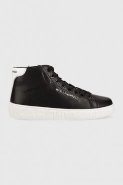 Ανδρικά Sneakers Δερμάτινα αθλητικά παπούτσια Karl Lagerfeld Kupsole Iii μαύρο